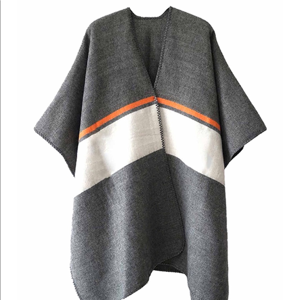 Striped Poncho